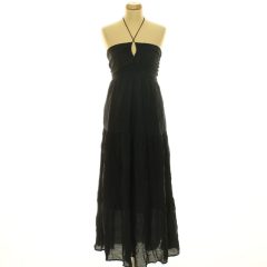 Ráncolt fekete ruha