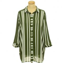 Primark csíkos zöld tunikaing