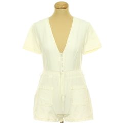 Missguided krémszínű overál