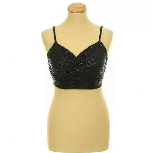 Primark flitteres fekete top