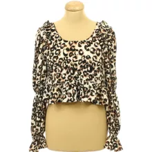 Topshop fűzős  leopárdmintás blúz