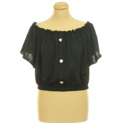 Shein díszgombos blúz