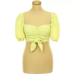 Zara kockás ráncolt top