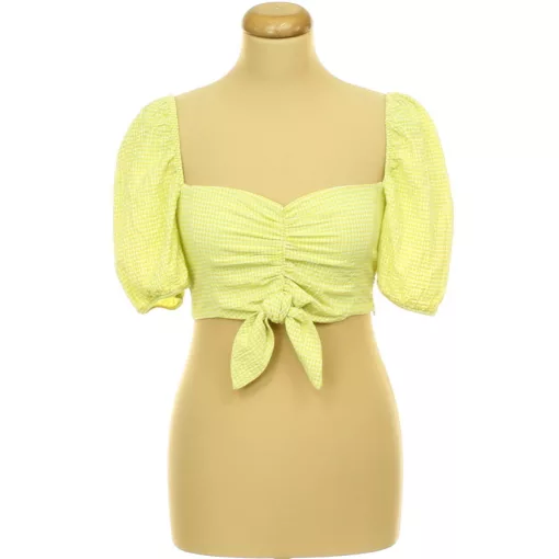 Zara kockás ráncolt top