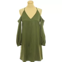 Asos khakizöld szatén ruha