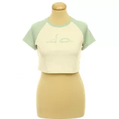 Shein mintás crop póló
