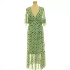 River Island pöttyös zöld ruha