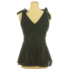 Boohoo azsúrozott fekete kismama felső