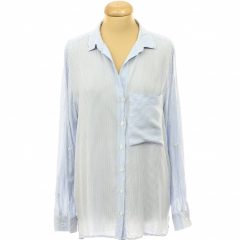 Next csíkos roll-up ujjú ing