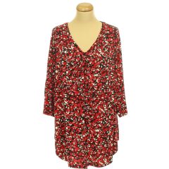 George piros mintás felső