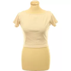 Boohoo bordázott barna top