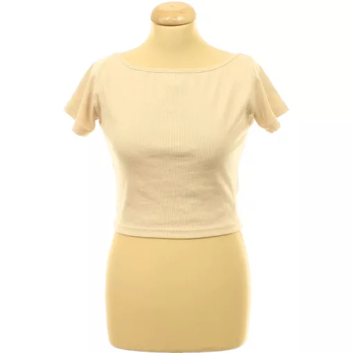 Boohoo bordázott barna top