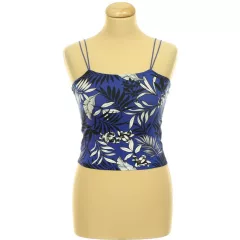 New Look mintás kék top