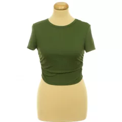 Shein ráncolt zöld top