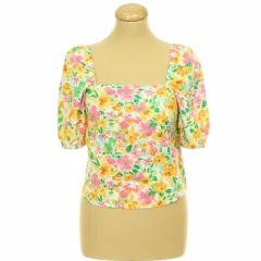 Primark virágmintás lenkeverék blúz