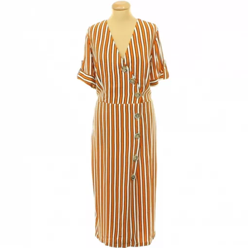 River Island csíkos átlapolt ruha