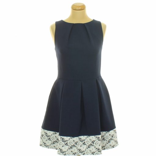 Closet csipkés sötétkék ruha