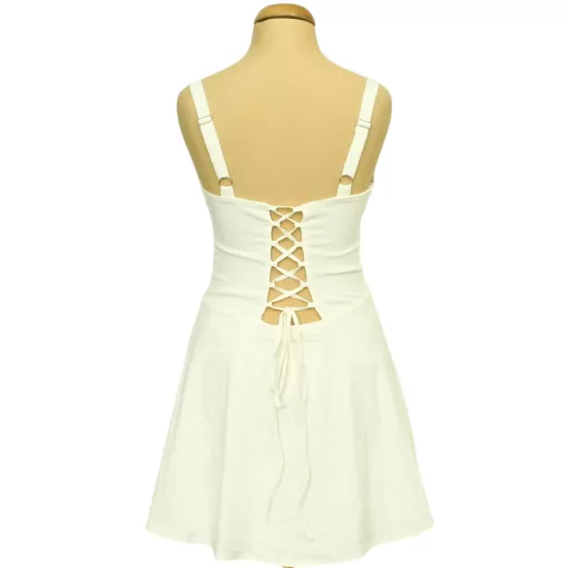 Fűzős fehér corset ruha