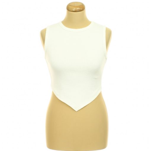 Boohoo bordázott fehér trikó