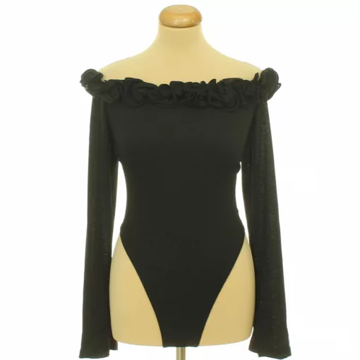 Missguided fodros fekete body