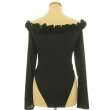 Missguided fodros fekete body