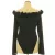Missguided fodros fekete body