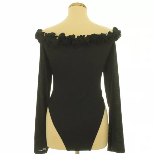 Missguided fodros fekete body