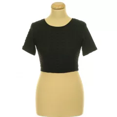Fekete elasztikus top