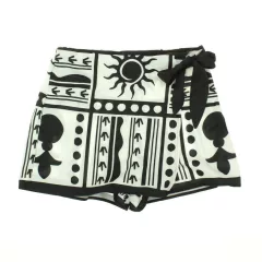 Shein fekete-fehér mintás scort