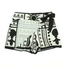 Shein fekete-fehér mintás scort