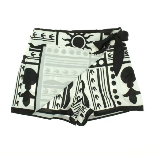 Shein fekete-fehér mintás scort