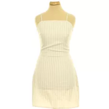 Missguided csíkos bézs ruha