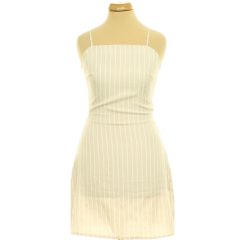 Missguided csíkos bézs ruha