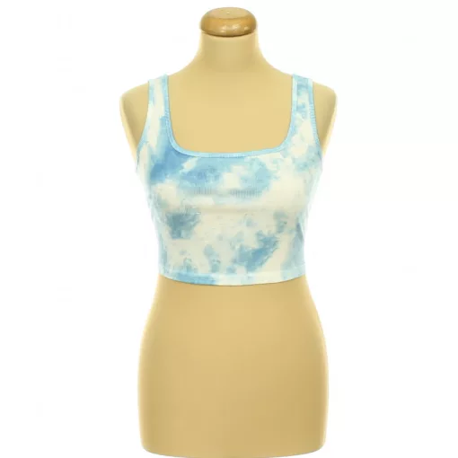 Shein batikolt kék top