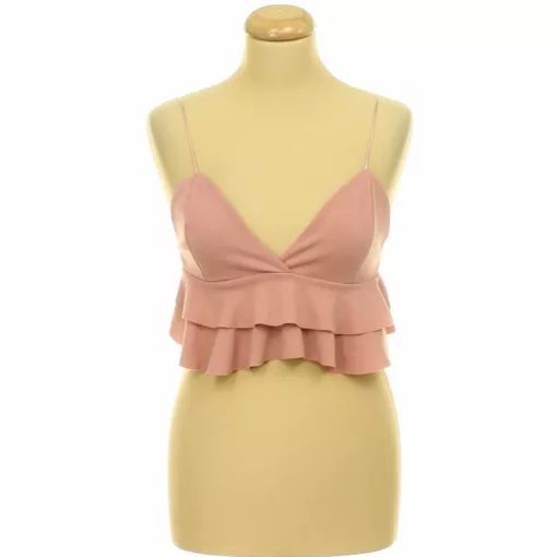 Boohoo rózsaszín crop top