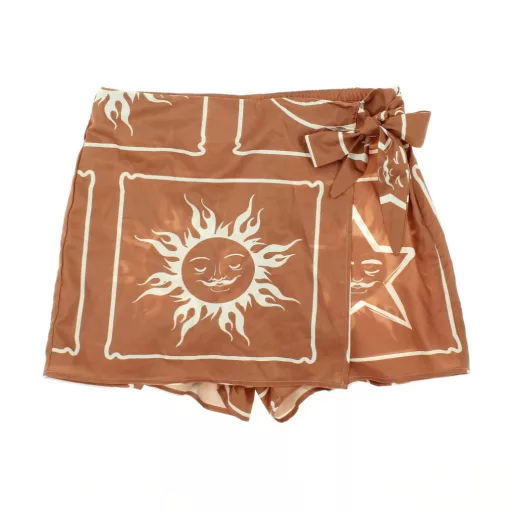 Shein mintás barna scort