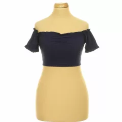 Shein sötétkék top