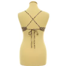 Shein mintás barna top