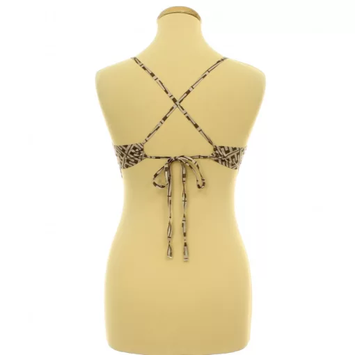Shein mintás barna top
