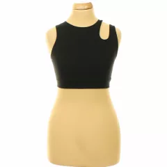 H&M fekete elasztikus sport top