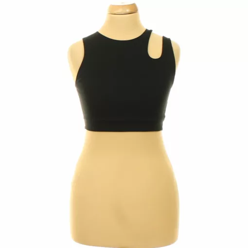 H&M fekete elasztikus sport top