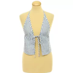 Shein kék-fehér csíkos top