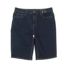TU sötétkék sztreccs farmer short
