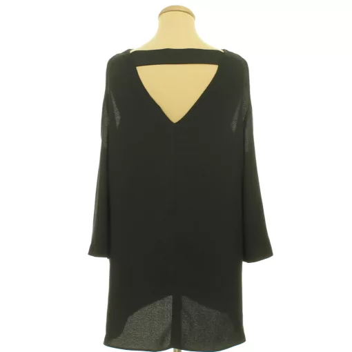 River Island fekete nyitott vállú blúz