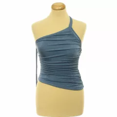 Shein ráncolt kék felső