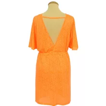Primark mintás neon narancssárga strandtunika
