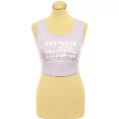 Mintás lila top