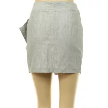 Miss Selfridge csíkos lenkeverék szoknya