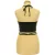 Shein mintás fekete top