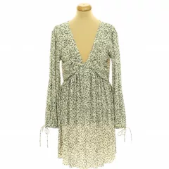 H&M virágmintás pliszírozott ruha
